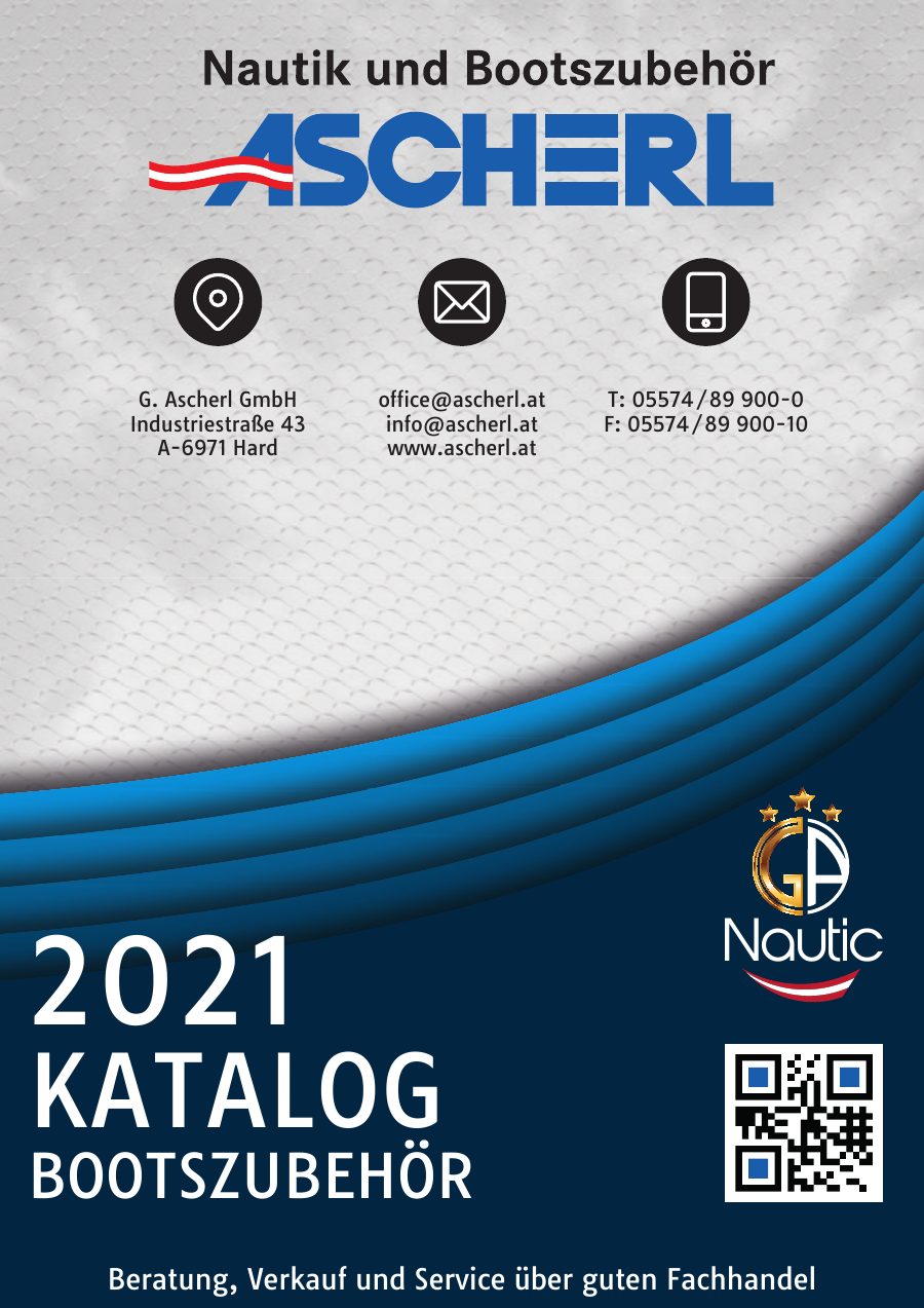 Titelseite Ascherl Katalog Bootszubehör 2021