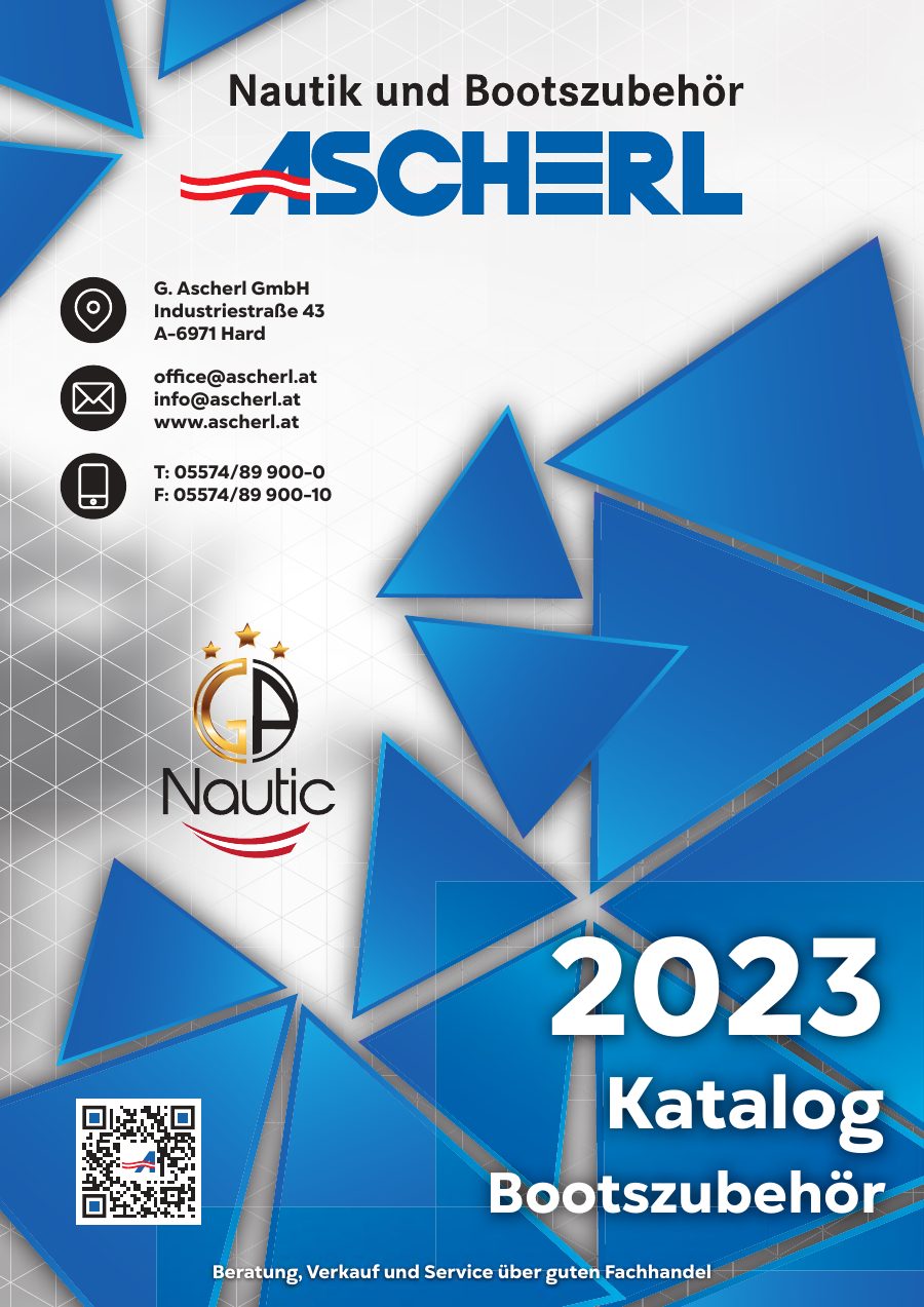 Titelseite Ascherl Katalog Bootszubehör 2023