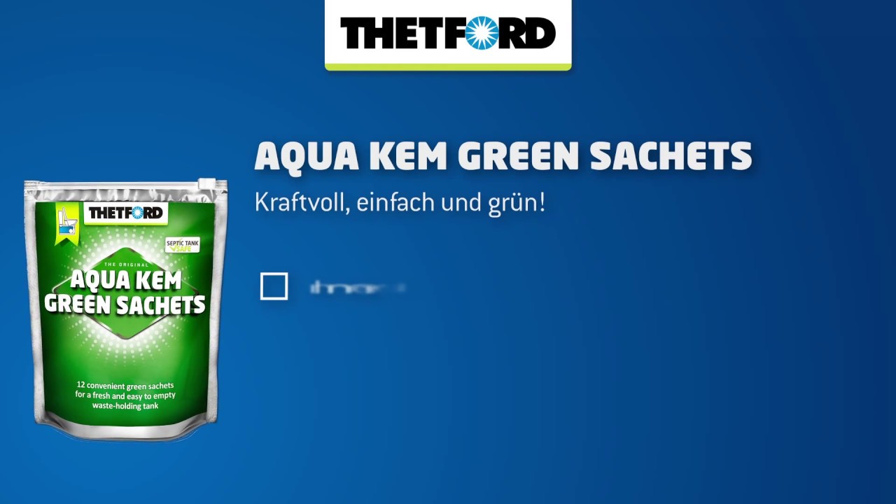 Titelseite Thetford Aqua Kem Green Sachets