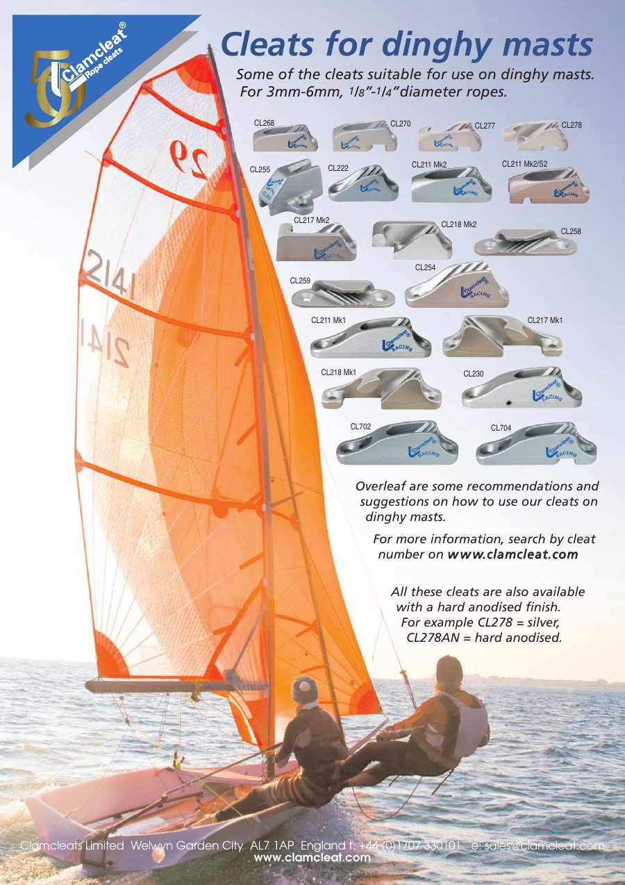 Titelseite Montageanleitung Cleats for Dinghy masts