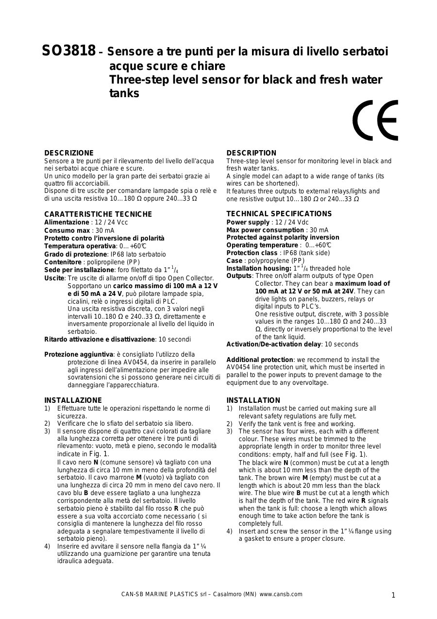 Titelseite Bedienungsanleitung SO3818