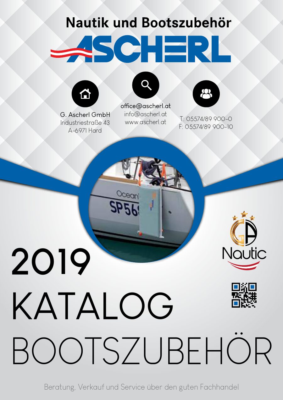 Titelseite Ascherl Katalog Bootszubehör 2019