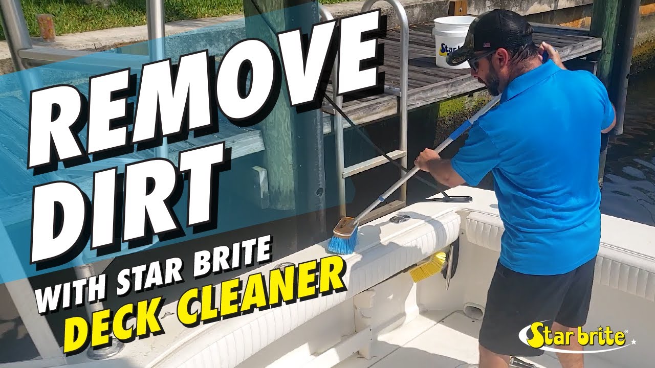 Titelseite Boat Deck Cleaning With Star Brite Non Skid Deck Cleaner