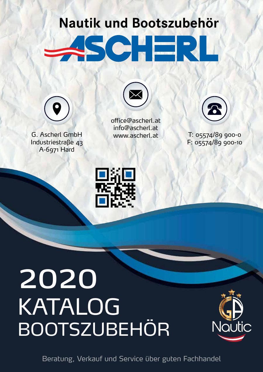 Titelseite Ascherl Katalog Bootszubehör 2020