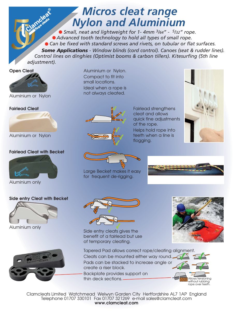 Titelseite Montageanleitung Micros cleat range