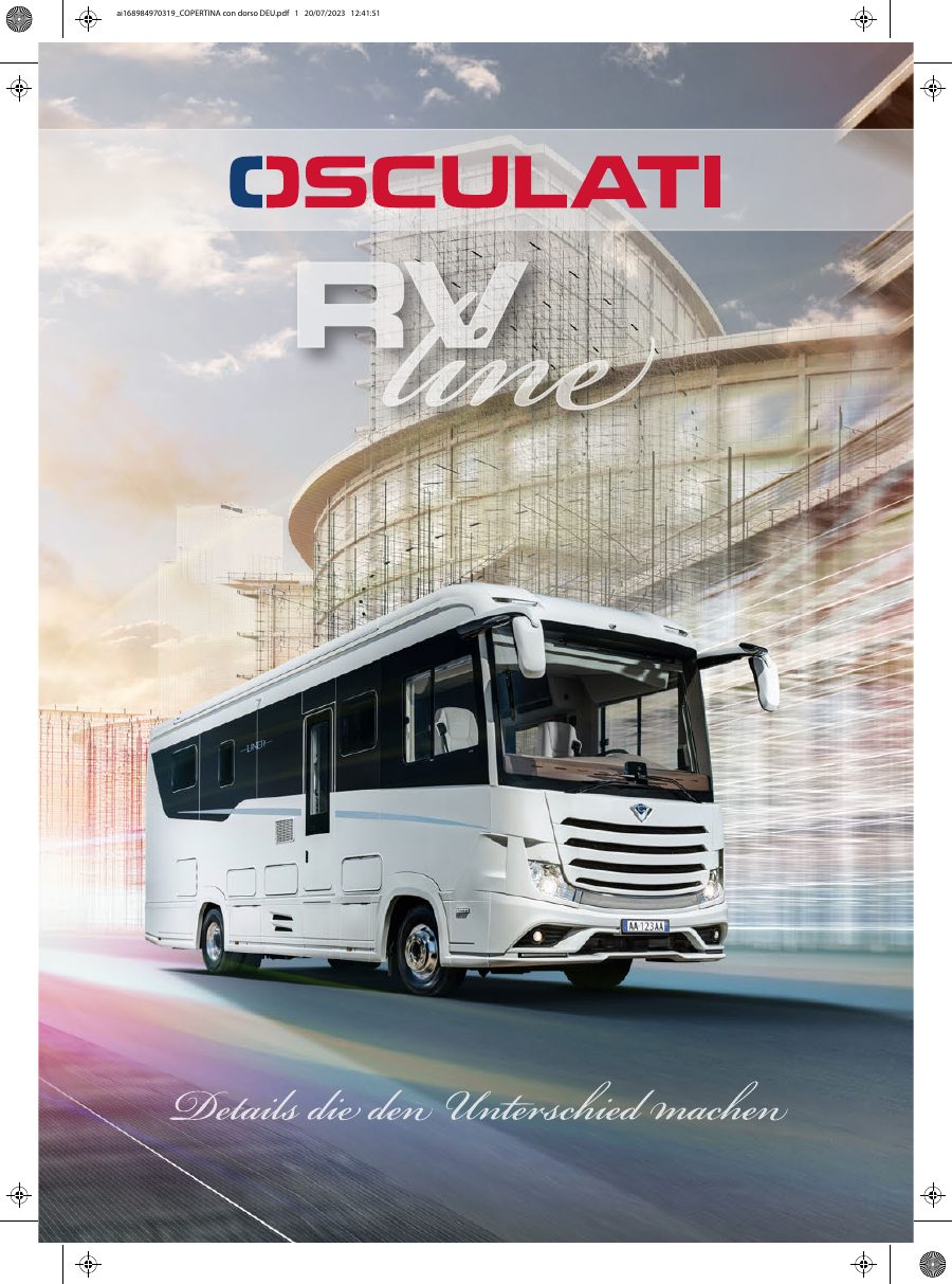 Titelseite Osculati RV Line (Wohnmobil)