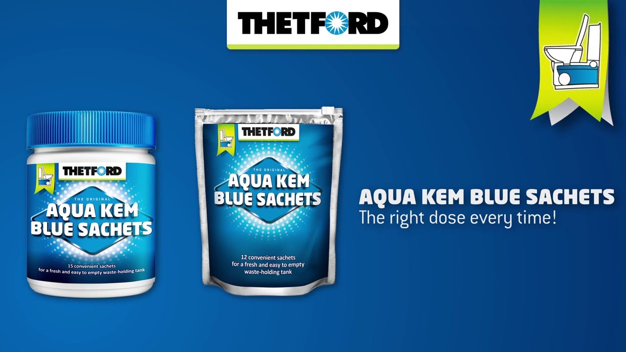 Titelseite Thetford Aqua Kem Blue sachets - the convenient aqua kem blue sachets