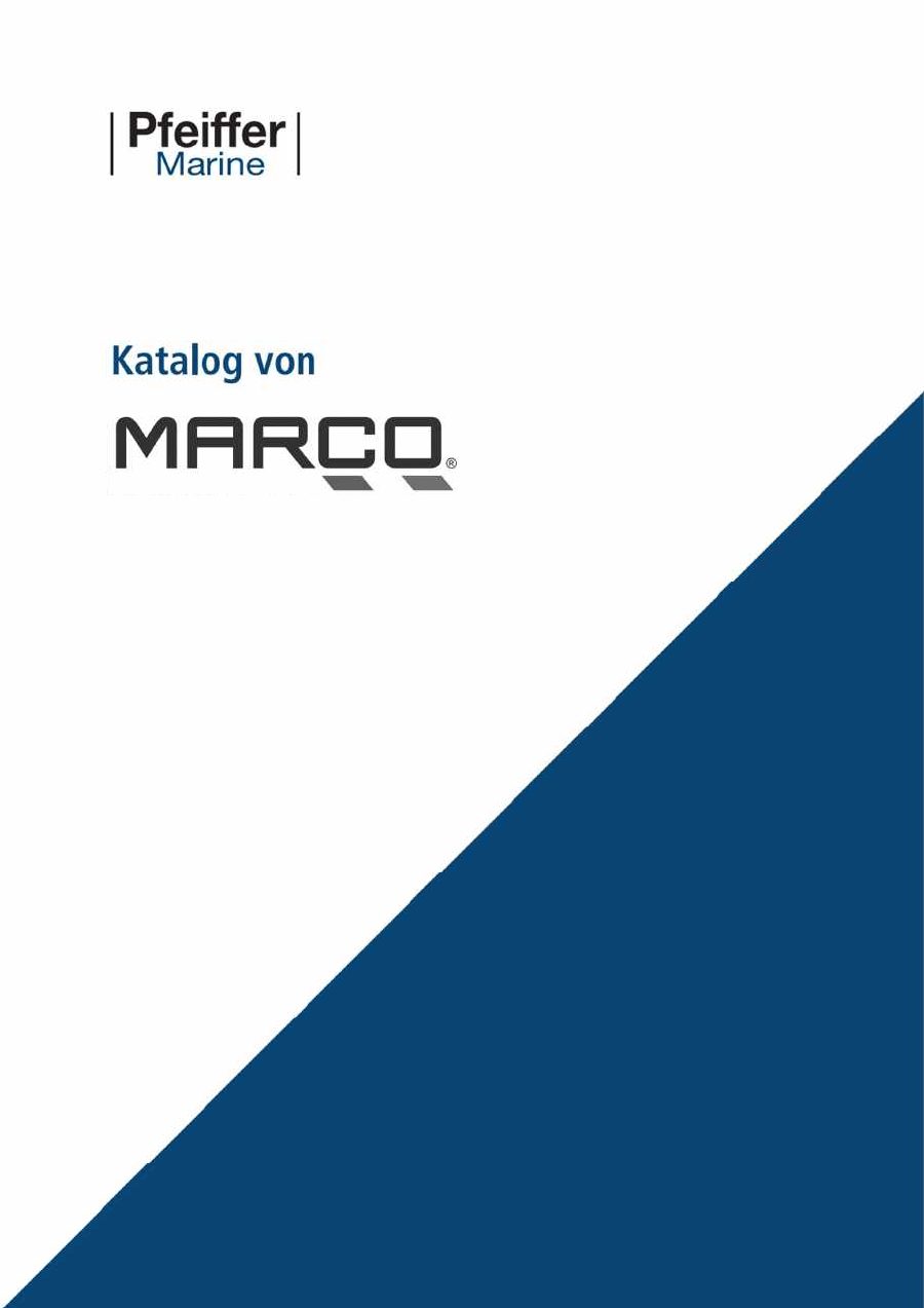 Titelseite Katalog MARCO